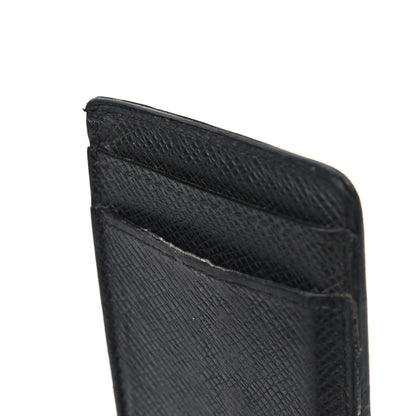 Louis Vuitton Taiga Card Holder Bill Clip Black 9 of 9
