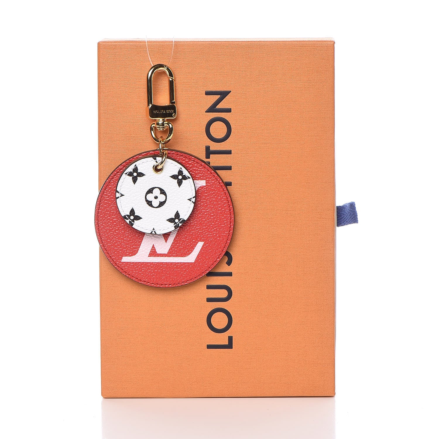 Louis Vuitton Monogram Giant Bag Charm Key Holder Rouge 4 of 4
