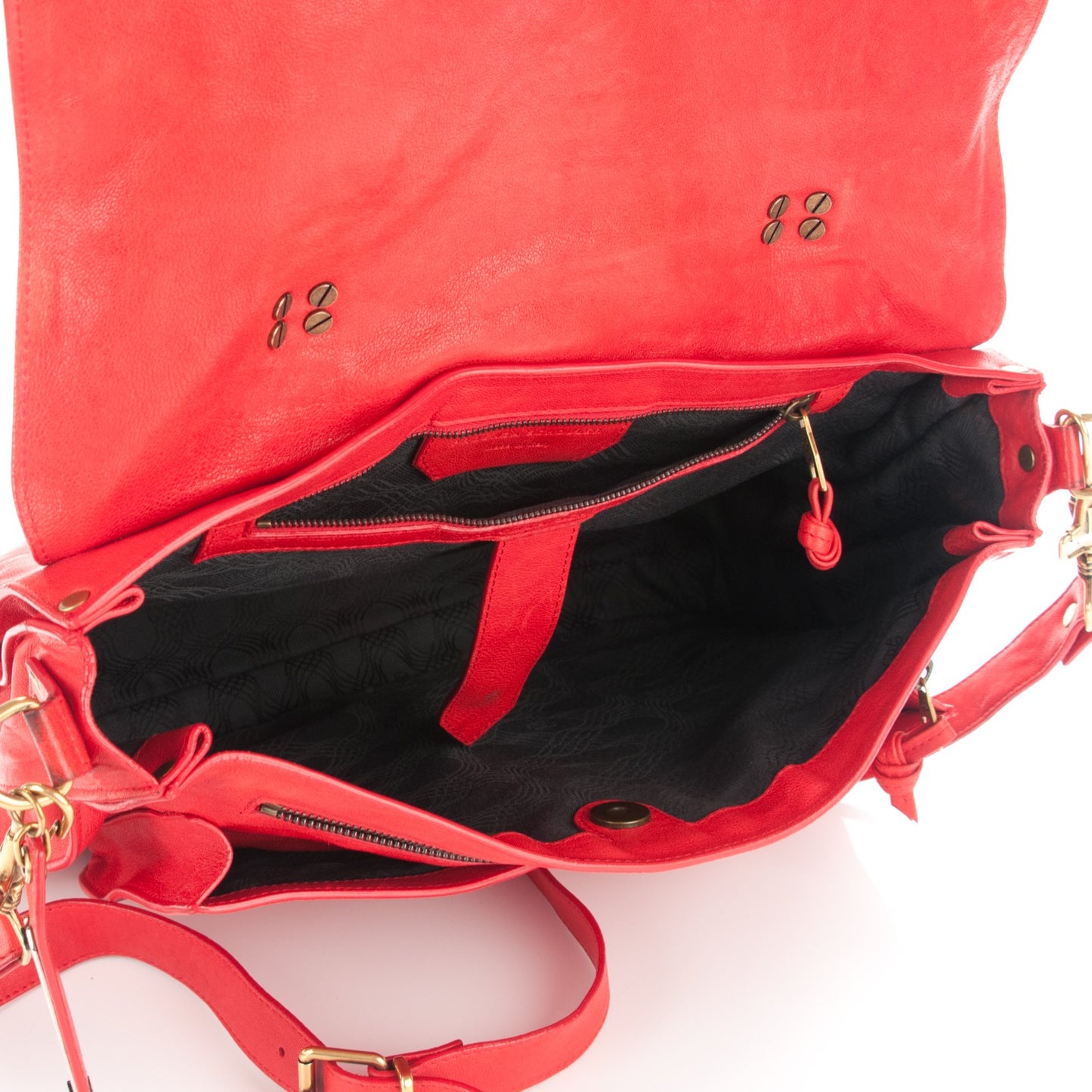 Lambskin Large PS1 Satchel Bright Red