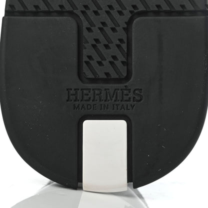 Hermes Neoprene Suede Sneakers 43 Black White 6 of 8