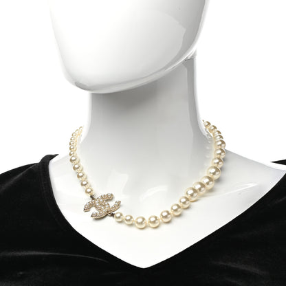 Chanel Pearl CC 100th Anniversary Necklace Light Gold 2 of 5