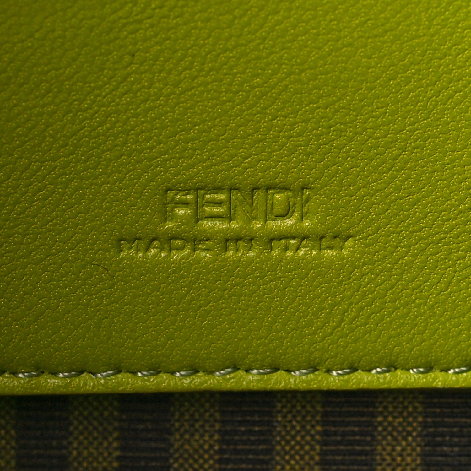 Fendi Silk Satin Phone Baguette Wasabi 6 of 10
