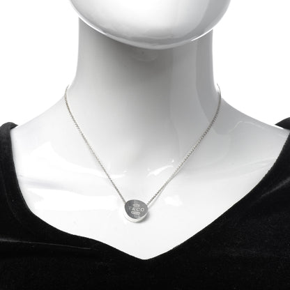Tiffany Sterling Silver Round 1837 Pendant Necklace 2 of 5