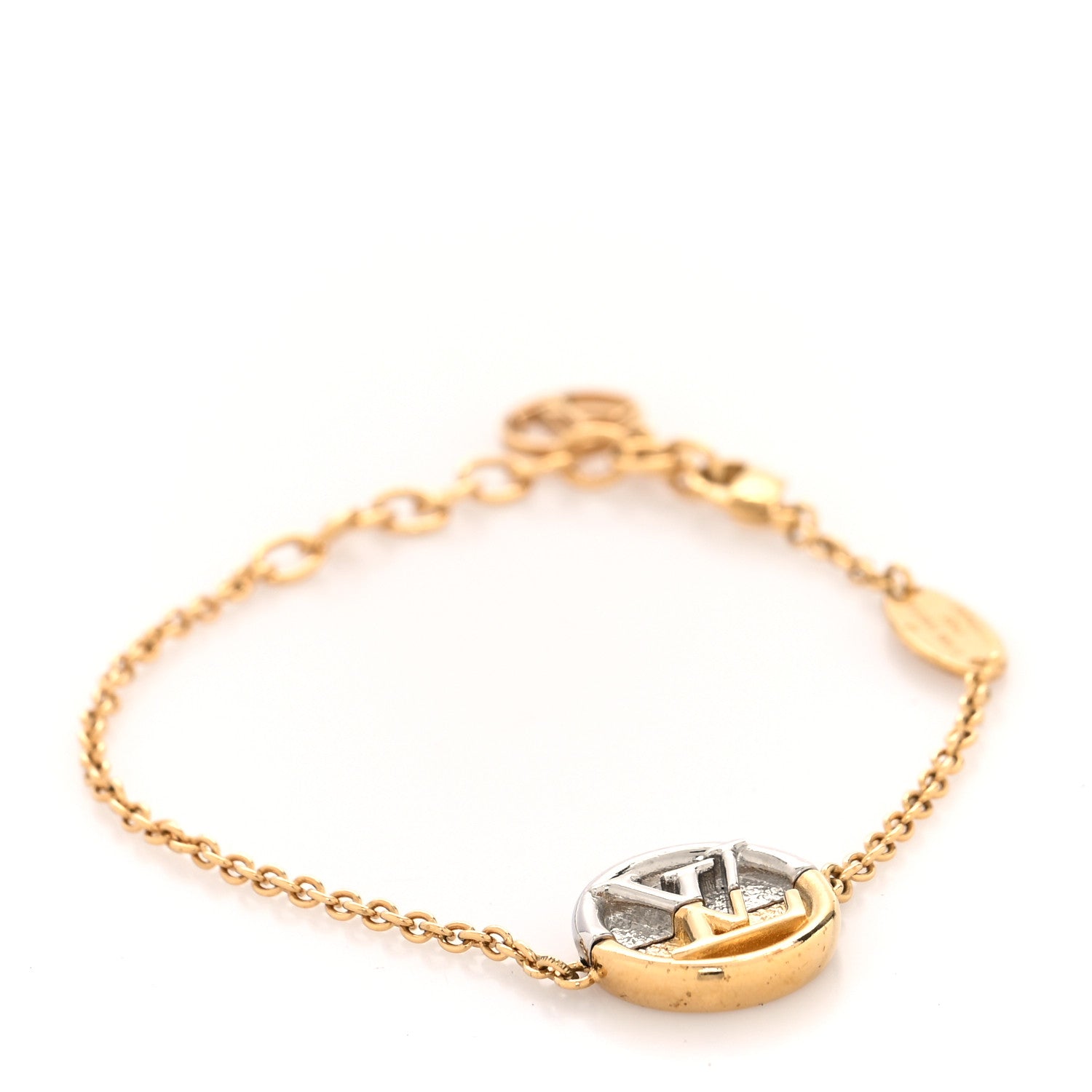 Louis Vuitton Metal L To V Bracelet Gold Silver 1 of 5