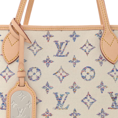 Louis Vuitton Monogram Jacquard Neverfull MM Multicolor Beige 7 of 9