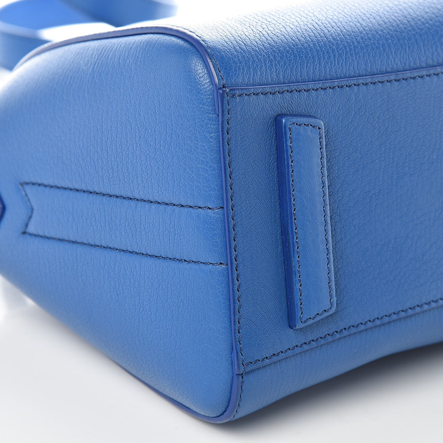 Sugar Goatskin Mini Antigona Indigo Blue