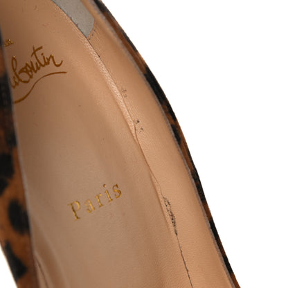 Christian Louboutin Veau Velours Pigalle Follies 100 Pumps 41 Leopard 12 of 14