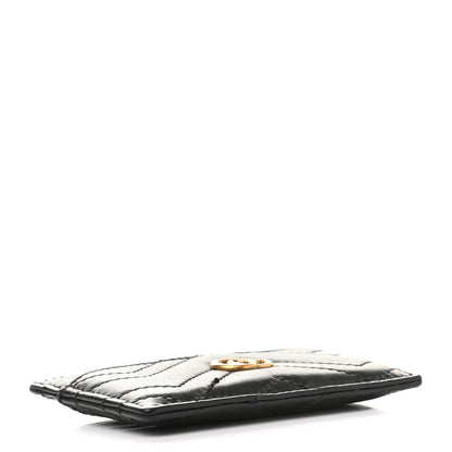 Gucci Calfskin Matelasse GG Marmont Card Holder Black 4 of 9