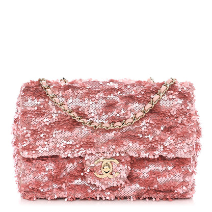 Chanel Sequin Mini Rectangular Flap Pink 1 of 10