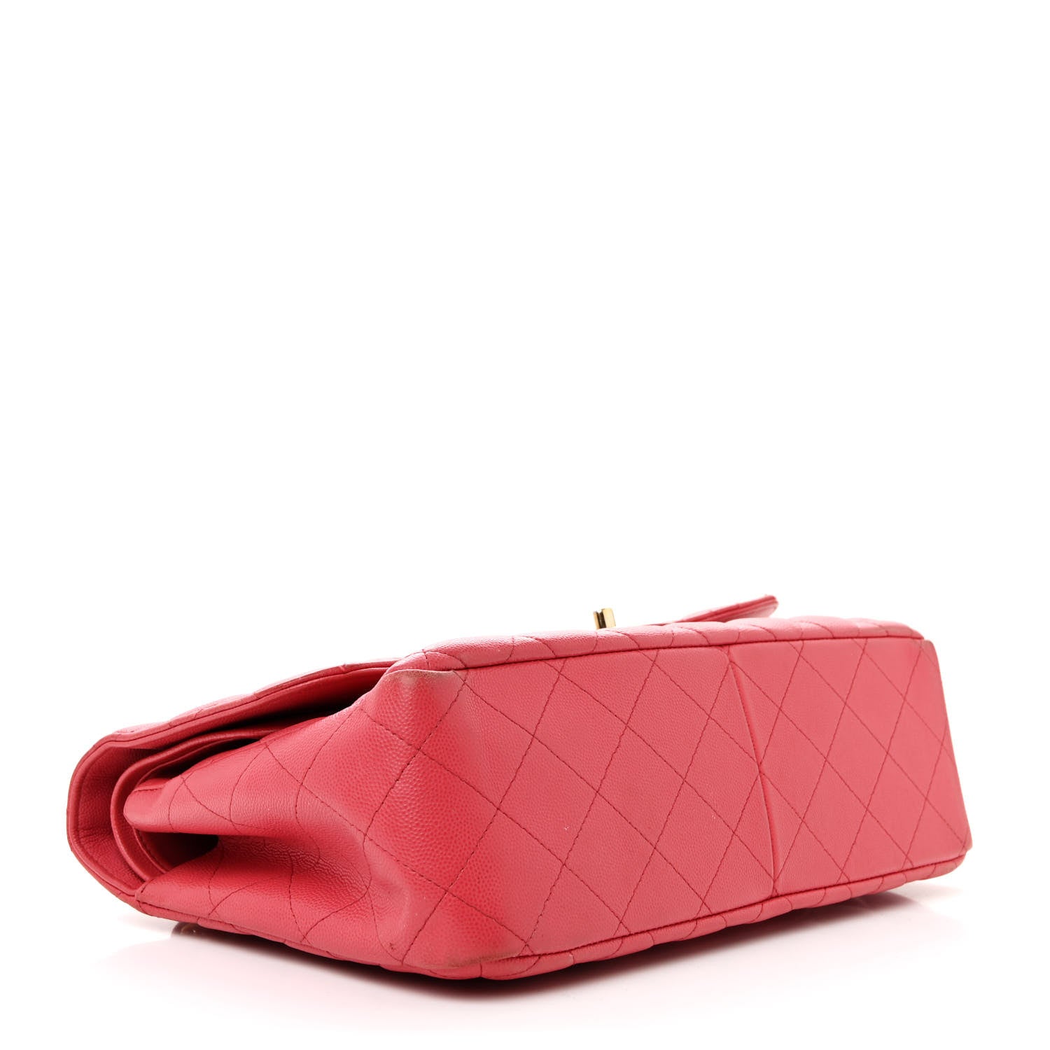 Chanel Caviar Quilted Jumbo Double Flap Dark Pink 4 of 15