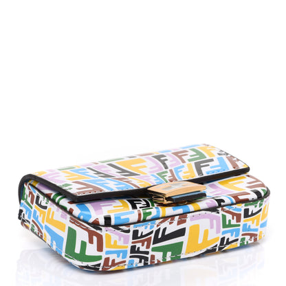 Fendi X SARAH COLEMAN Vitello Liberty Ceylon Micro FF Fish Eye Embossed Nano Baguette Charm Multicolor Cyber Blue 4 of 7