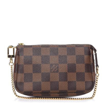 Louis Vuitton Damier Ebene Mini Pochette Accessories 1 of 8