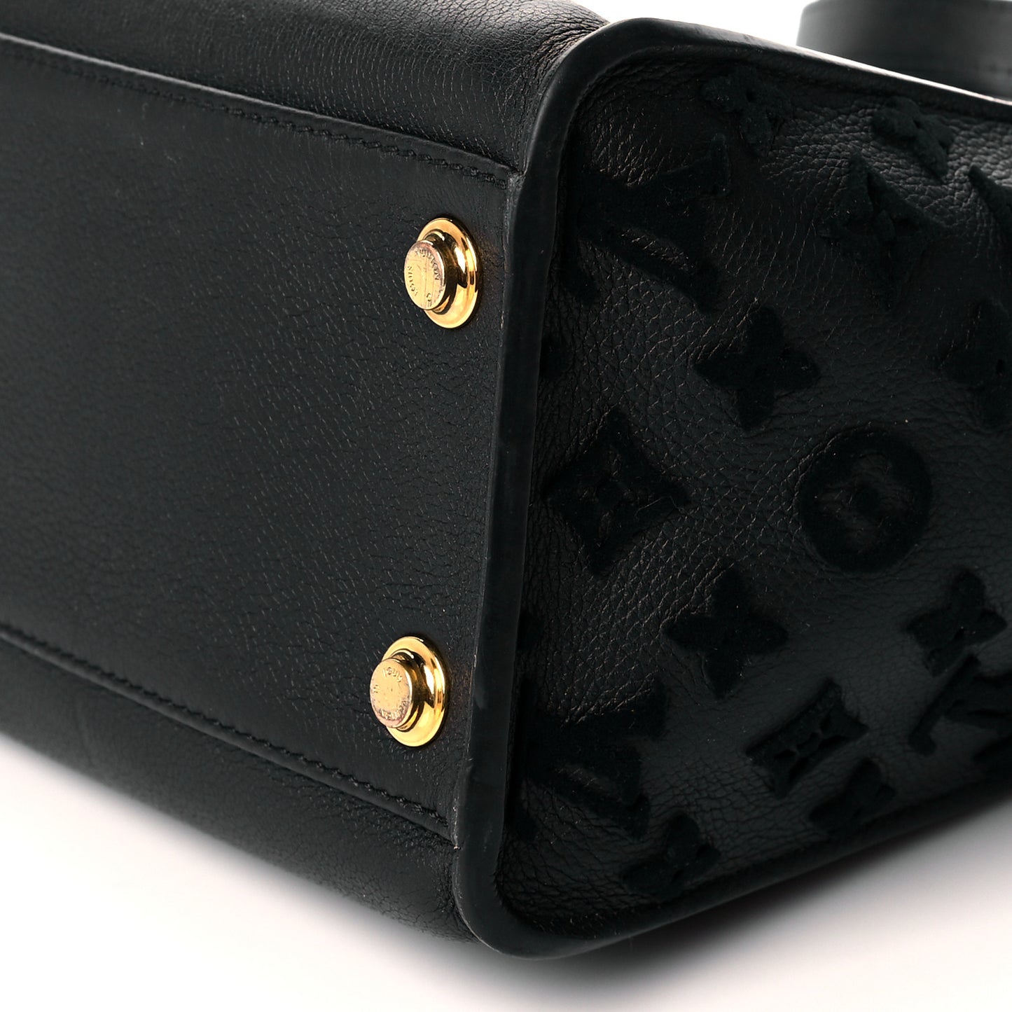 Calfskin Monogram Tufting On My Side Black