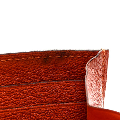 Hermes Chevre Mysore Kelly Longue Wallet Orange 15 of 18