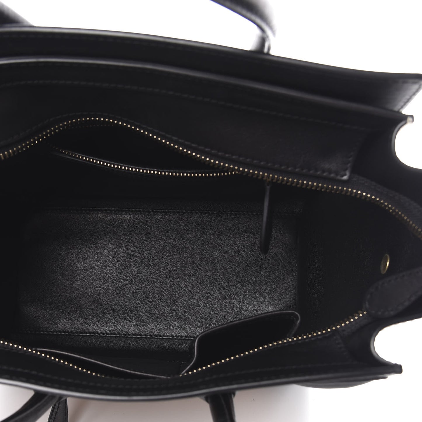Elephant Calfskin Micro Tri-Color Luggage Black