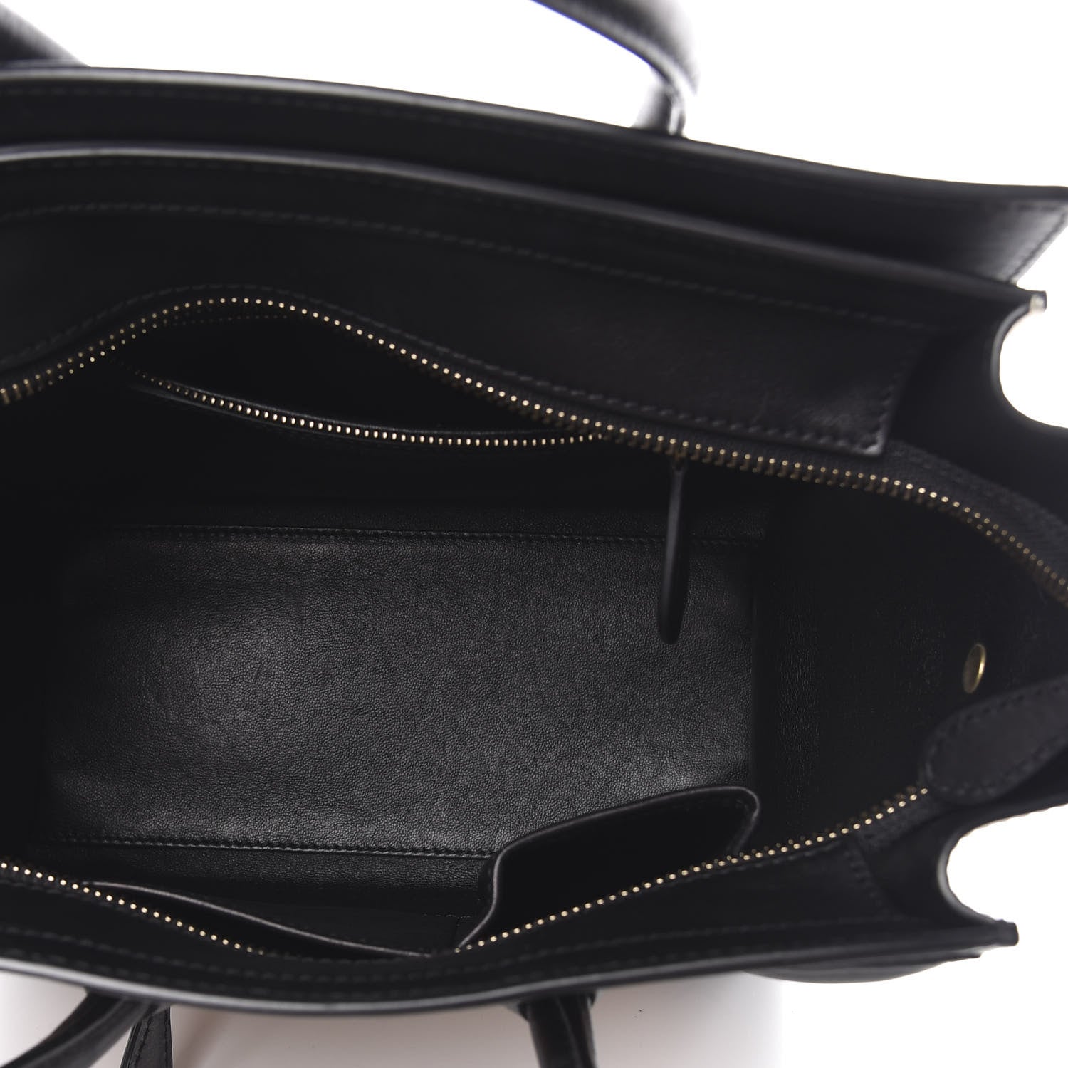 Celine Elephant Calfskin Micro Tri-Color Luggage Black 5 of 12
