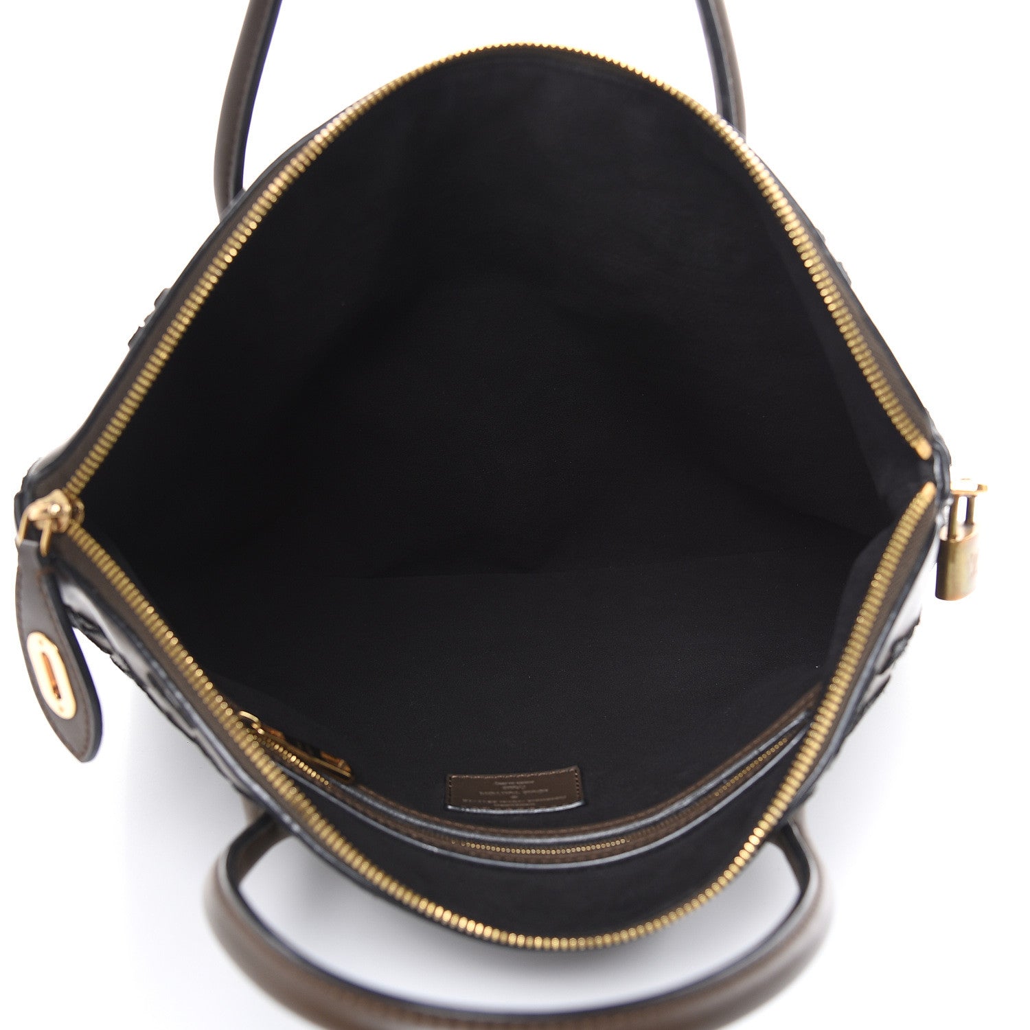 Louis Vuitton Monogram Addiction Vertical Lockit MM Brown 5 of 18