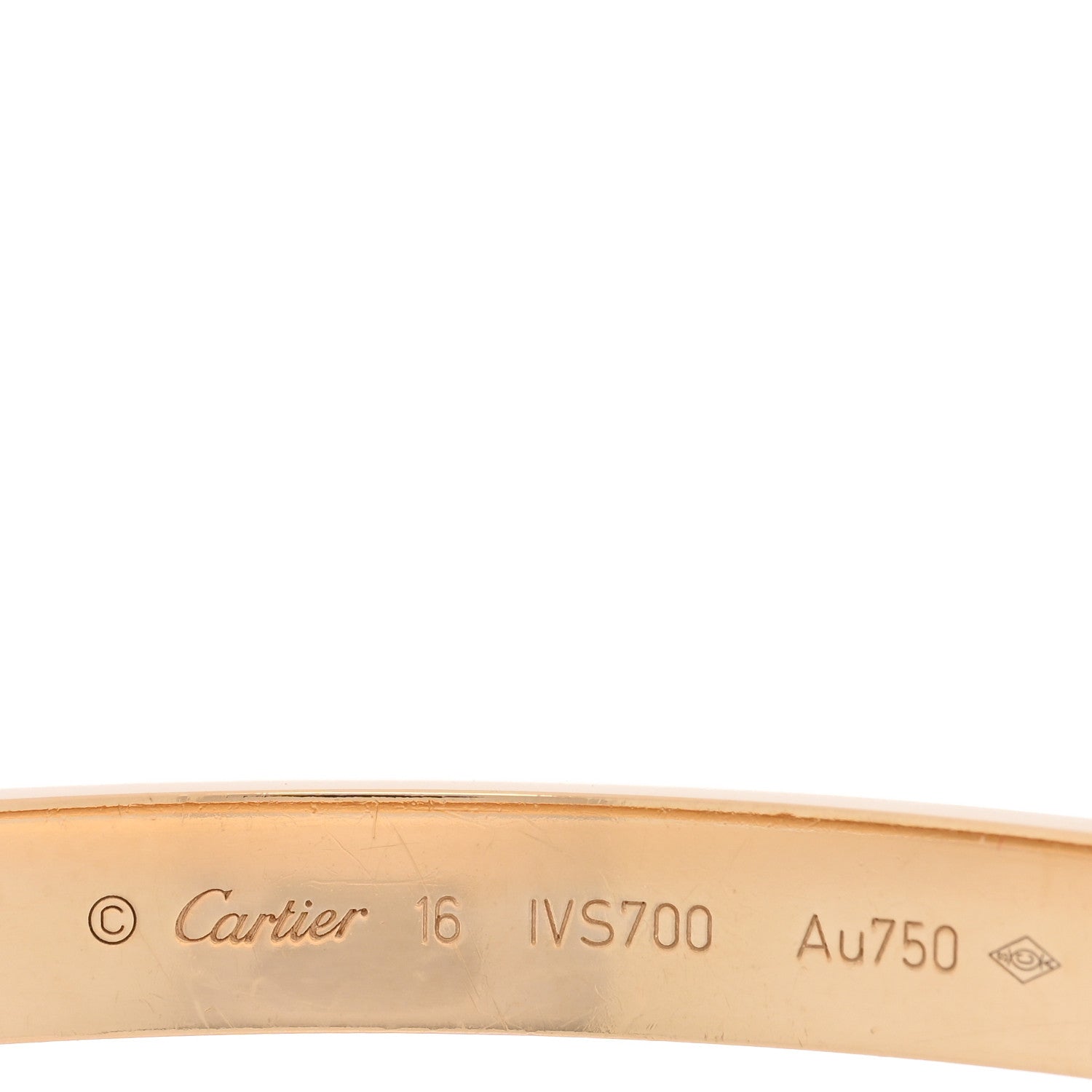 Cartier 18K Yellow Gold LOVE Bracelet 16 3 of 7