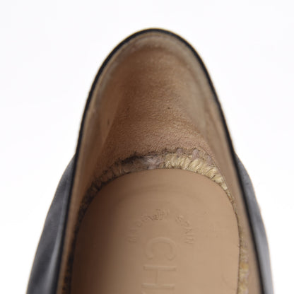 Chanel Lambskin CC Espadrilles 36 Black 13 of 14