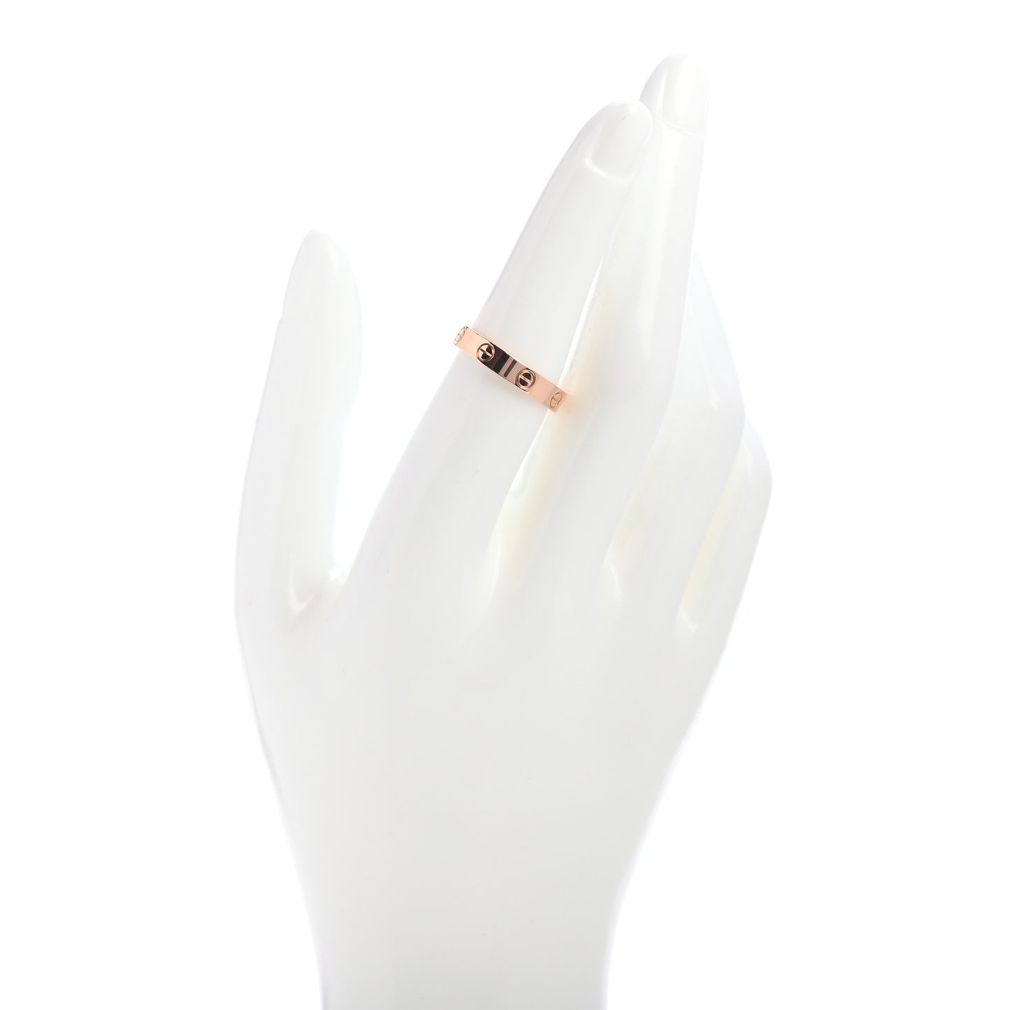 18K Pink Gold 3.5mm LOVE Wedding Band Ring 54 7