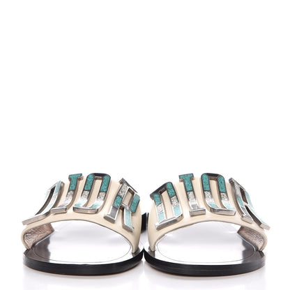 Christian Dior Calfskin Dio(r)evolution 10mm Slide Sandals 37 Off White 2 of 11