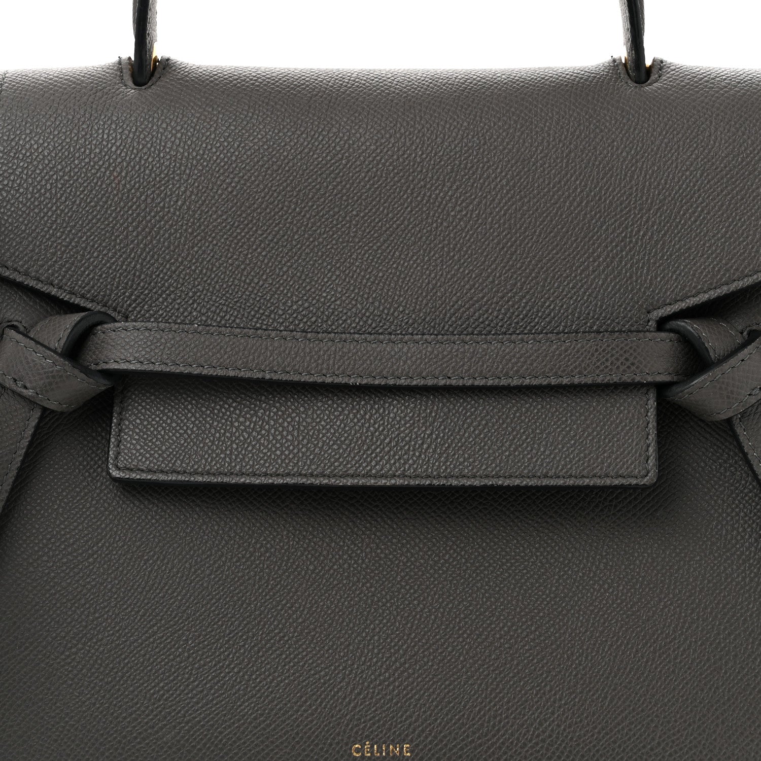 Celine Grained Calfskin Micro Belt Bag Grey 9 of 12