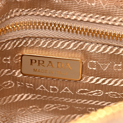 Prada Re-Nylon Triangle Pouch Shoulder Bag Camel Brown 5 of 8