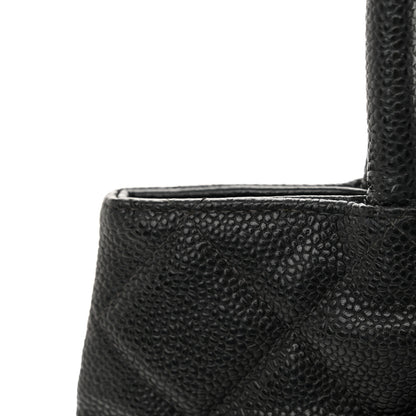 Chanel Caviar Quilted Medallion Tote Black 12 of 17