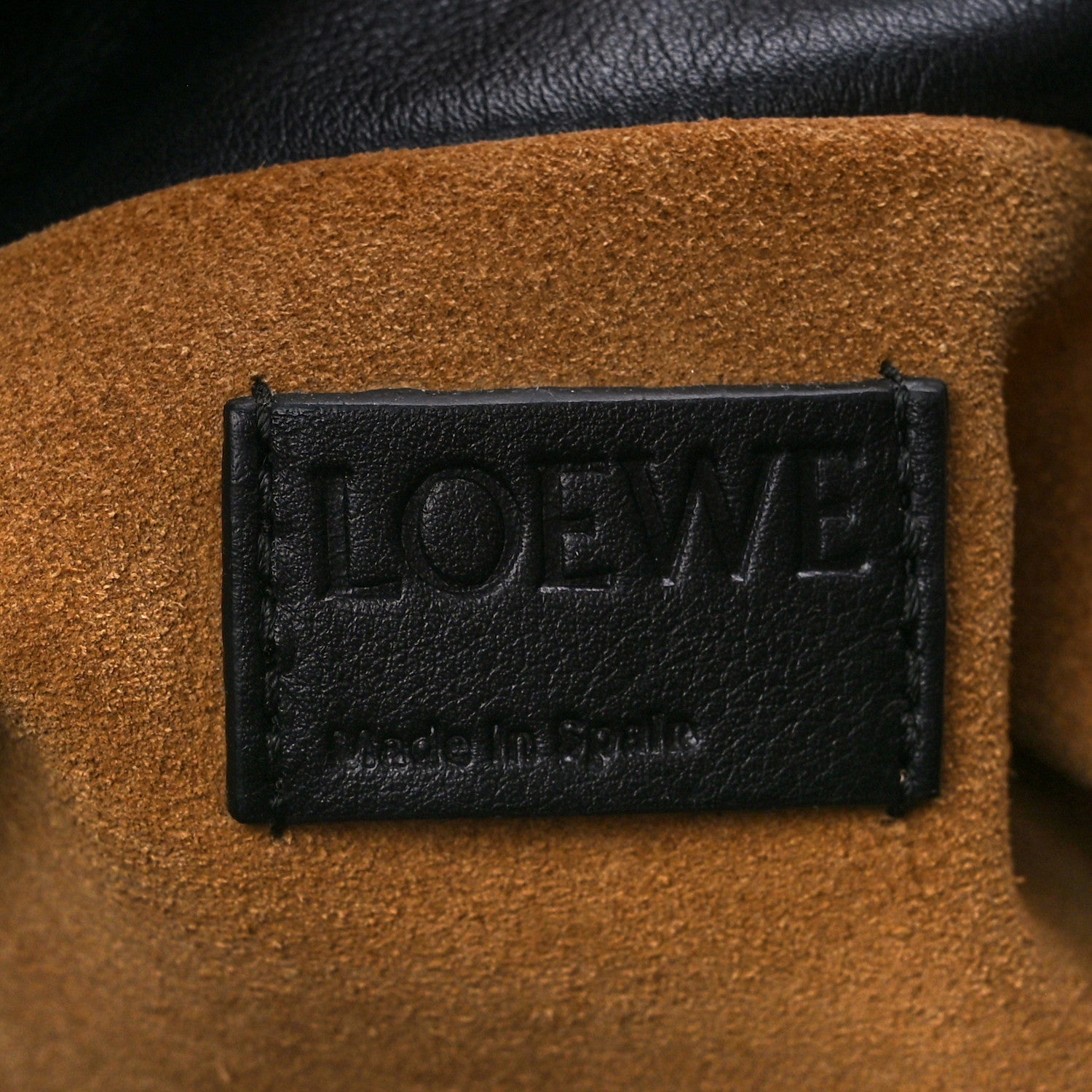 Loewe Calfskin Mini Flamenco Knot Clutch Black 6 of 10