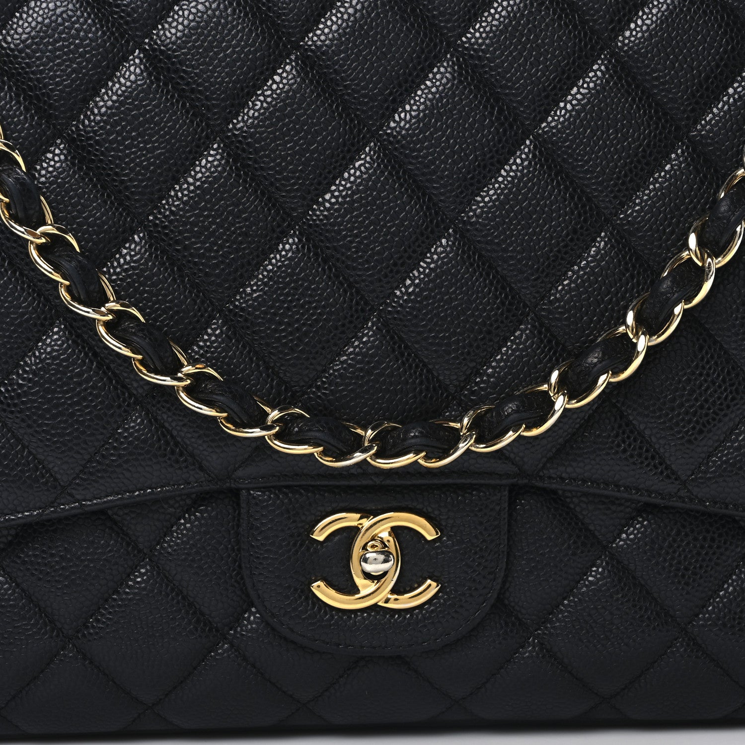 Chanel Caviar Quilted Maxi Single Flap Black 8 of 11