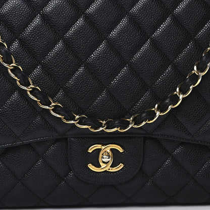 Chanel Caviar Quilted Maxi Single Flap Black 8 of 11