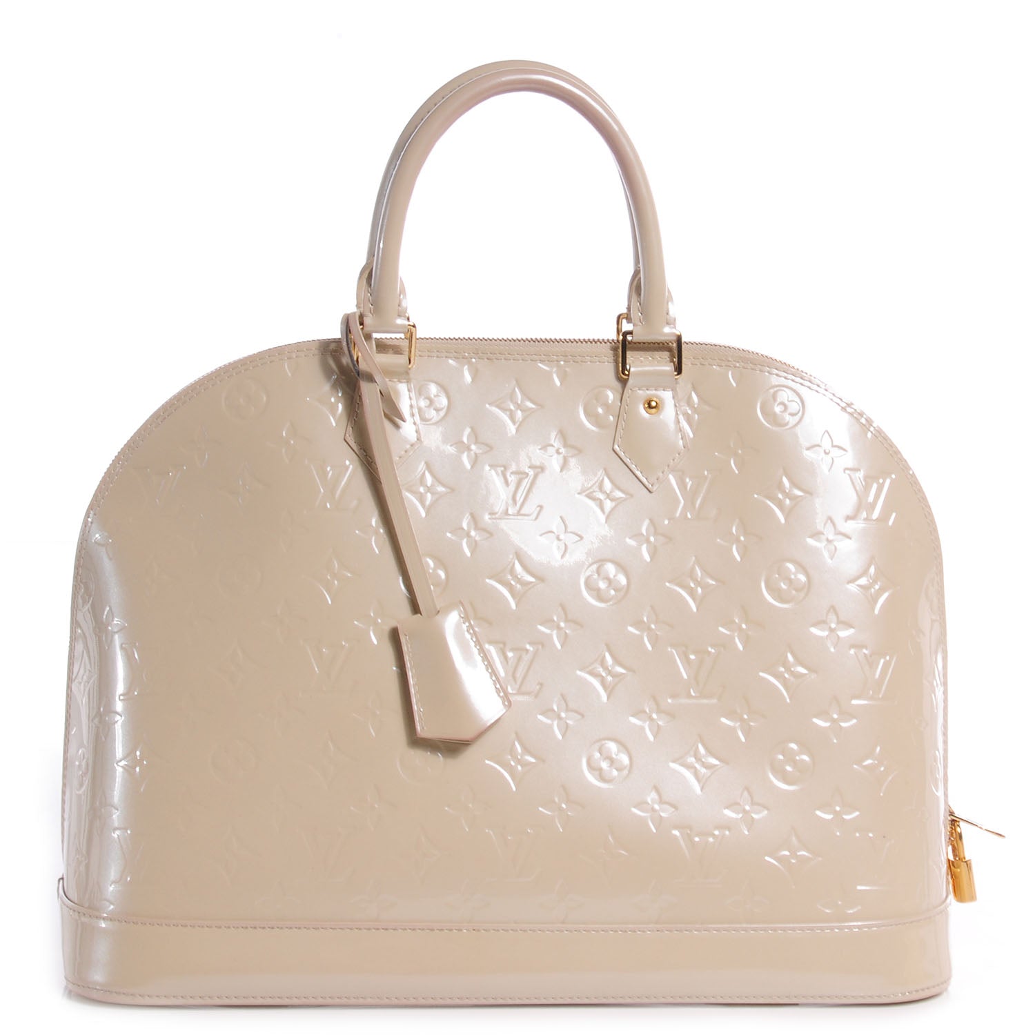 Louis Vuitton Vernis Alma GM Blanc Corail 1 of 8