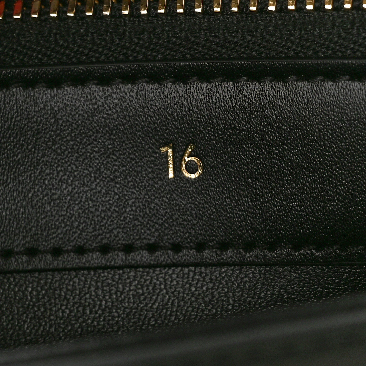 Satinated Calfskin Small 16 Top Handle Bag Black