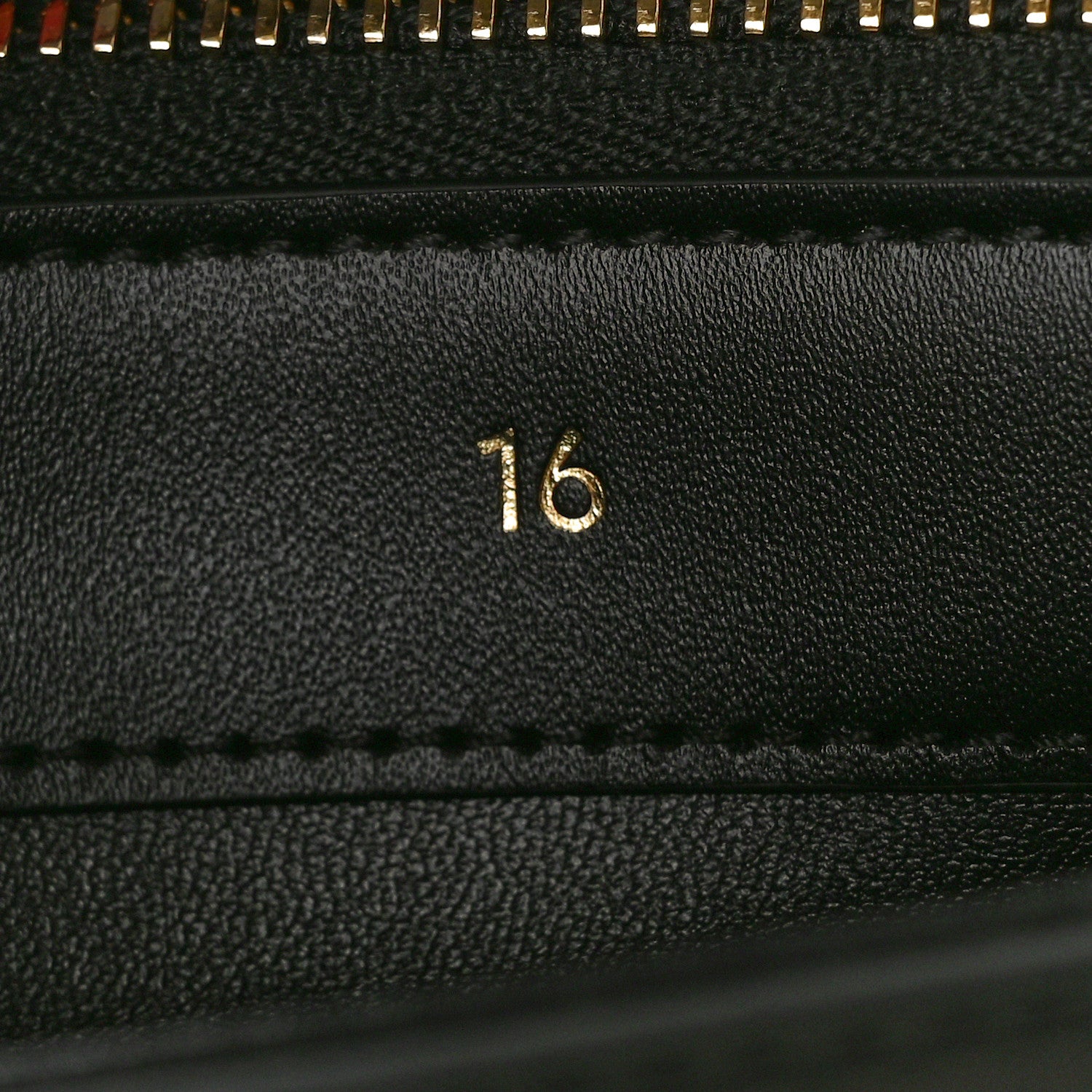 Celine Satinated Calfskin Small 16 Top Handle Bag Black 7 of 10