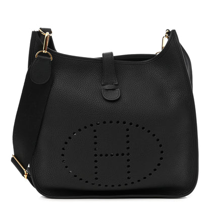 Hermes Taurillon Clemence Evelyne III GM Black 1 of 10