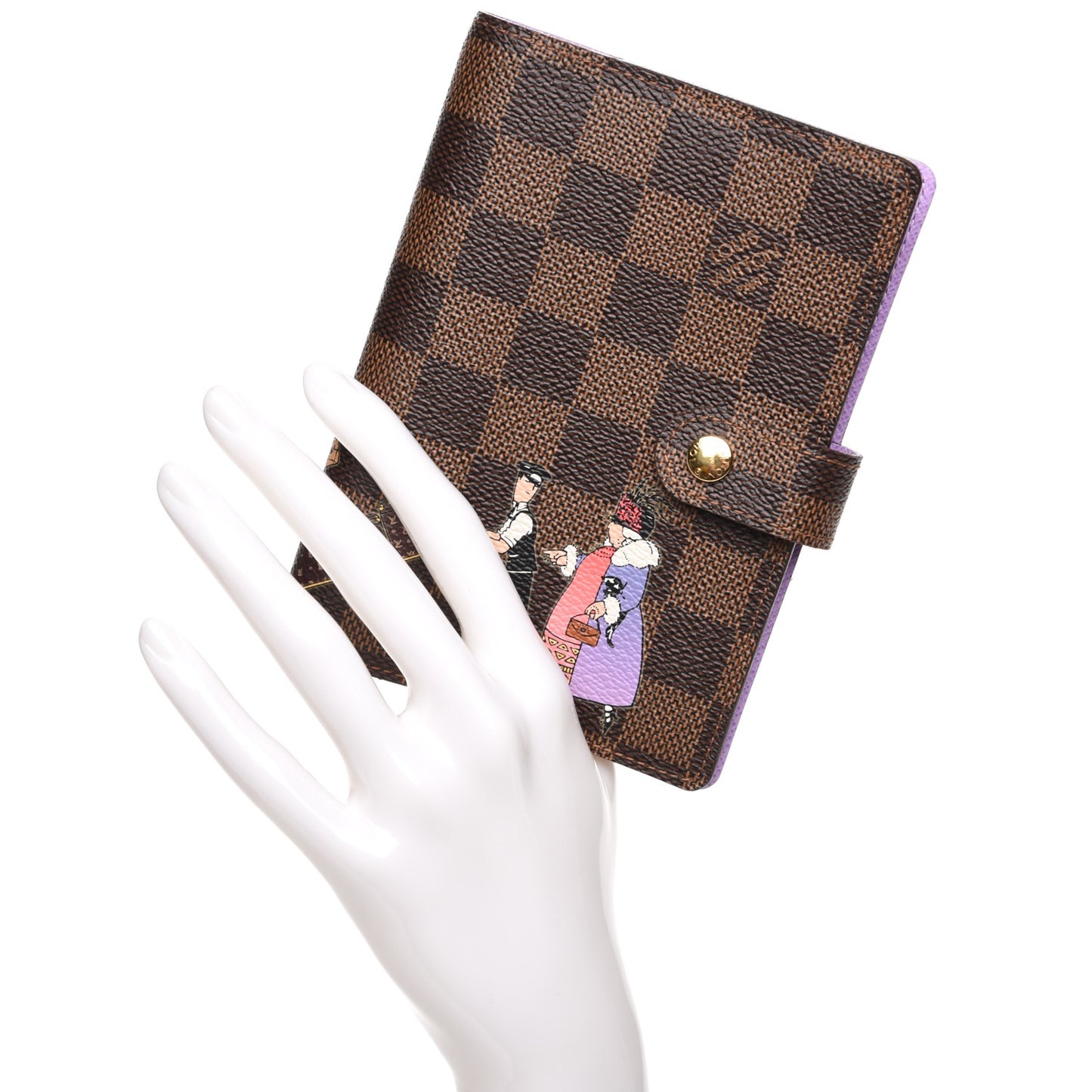 Damier Ebene Illustre Small Ring Agenda
