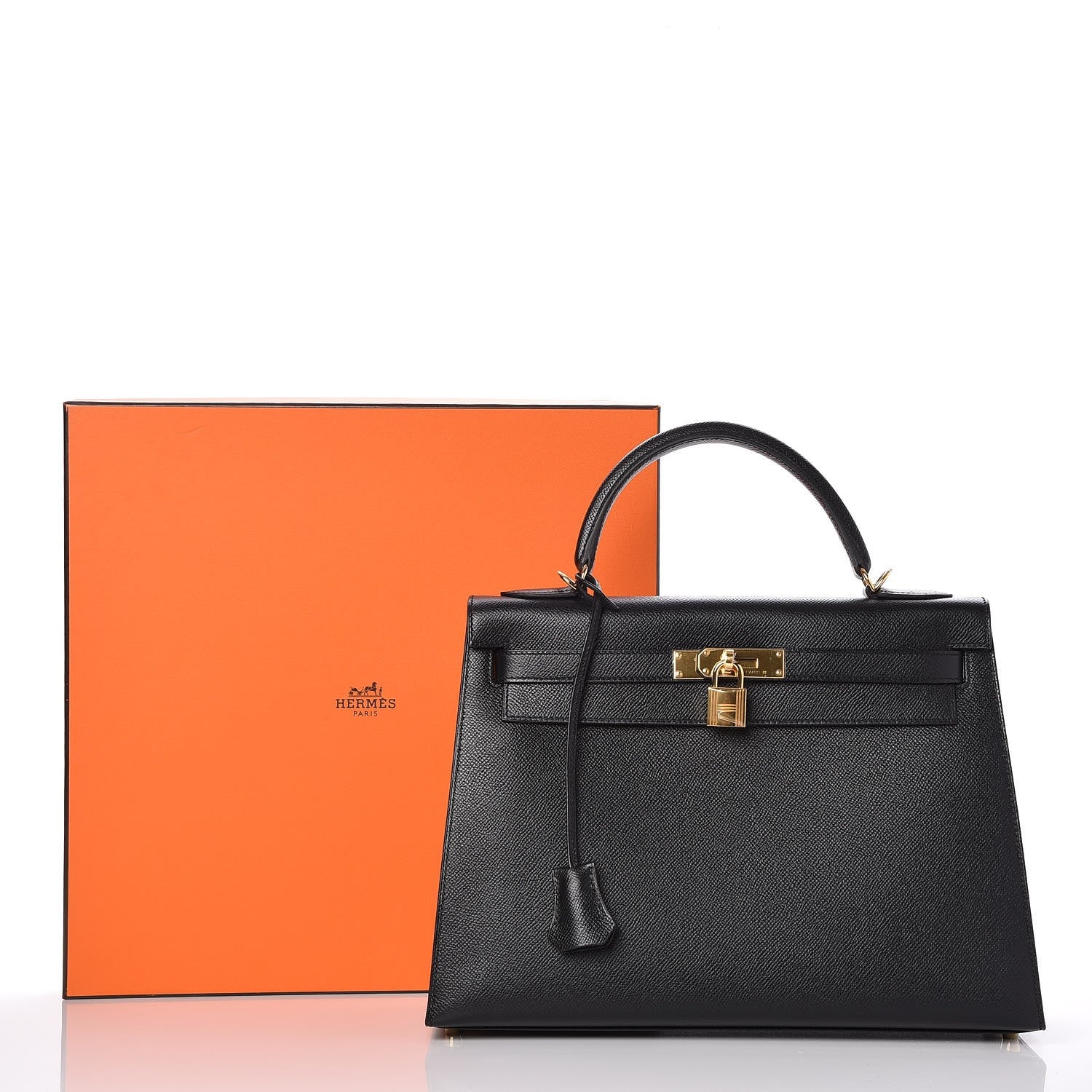 Hermes Epsom Kelly Sellier 32 Black 35 of 35