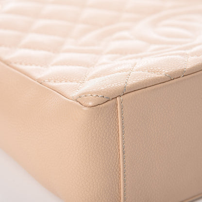 Chanel Caviar Quilted Petit Shopping Tote PST Beige Clair 8 of 11