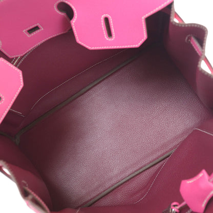 Hermes Epsom Candy Birkin 35 Rose Tyrien and Rubis 9 of 9