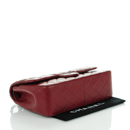 Chanel Caviar Quilted Jumbo Double Flap Dark Red 4 of 9