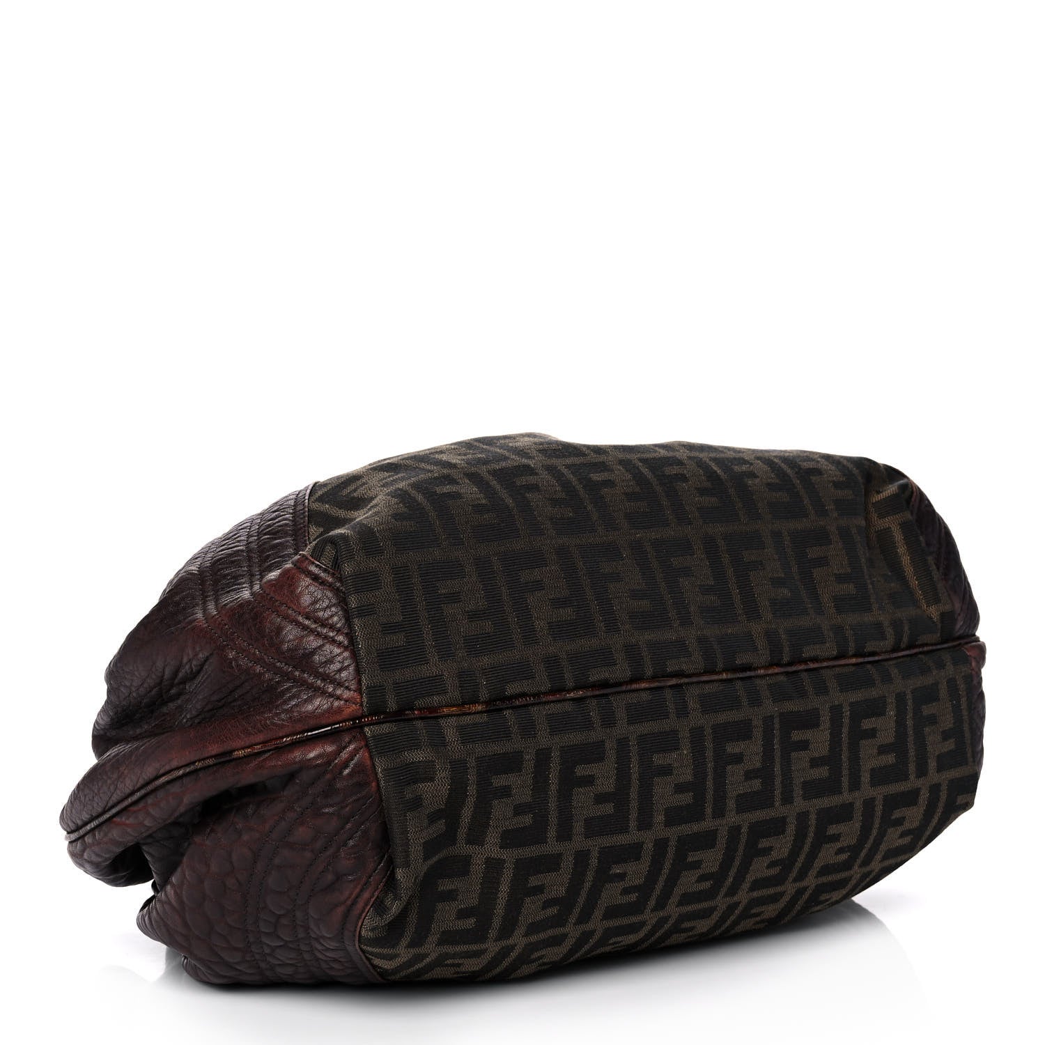 Fendi Zucca Nappa Nuvolata Vitello Tortuga Spy Tobacco Moro 4 of 12