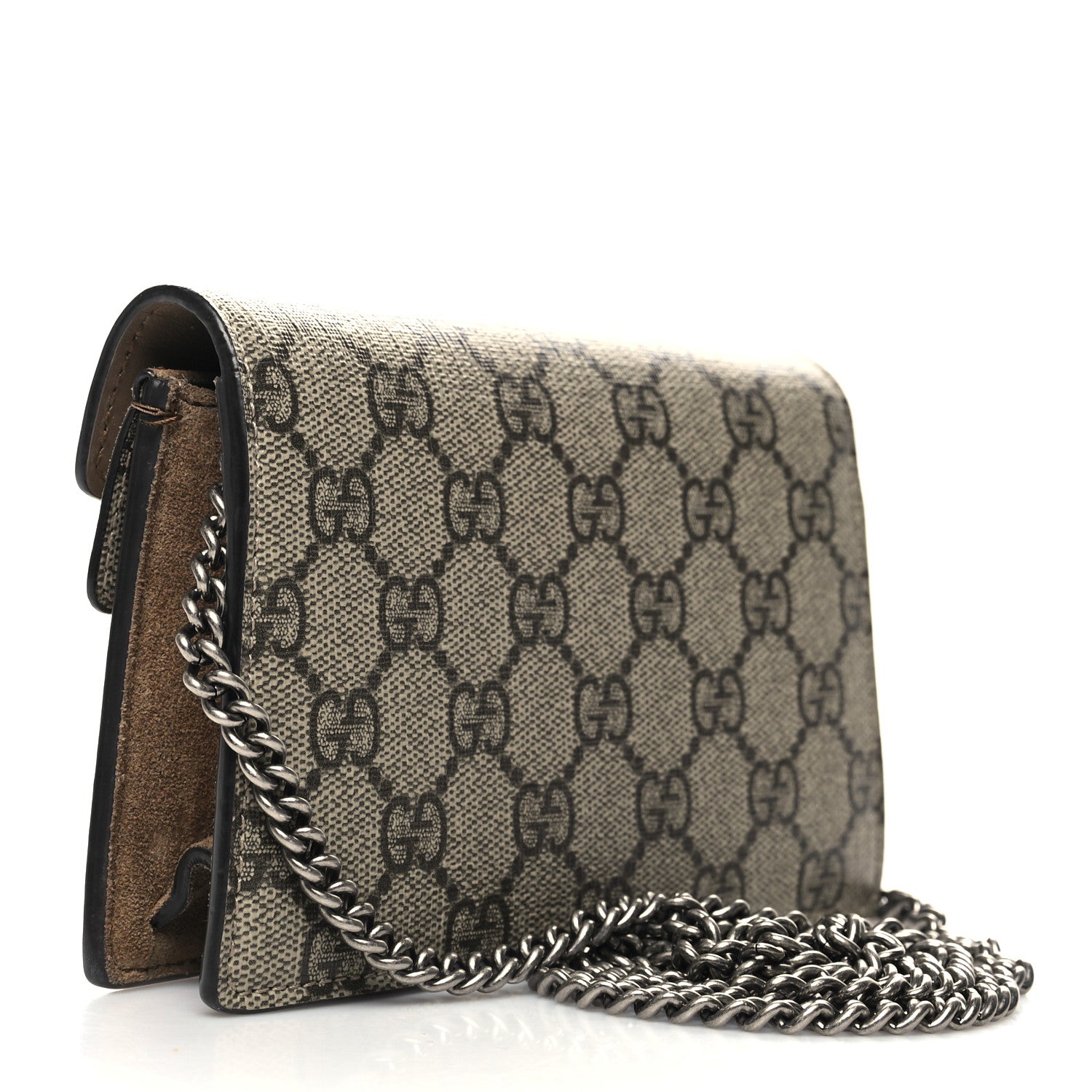 Gucci GG Supreme Monogram Super Mini Dionysus Shoulder Bag Taupe 2 of 10