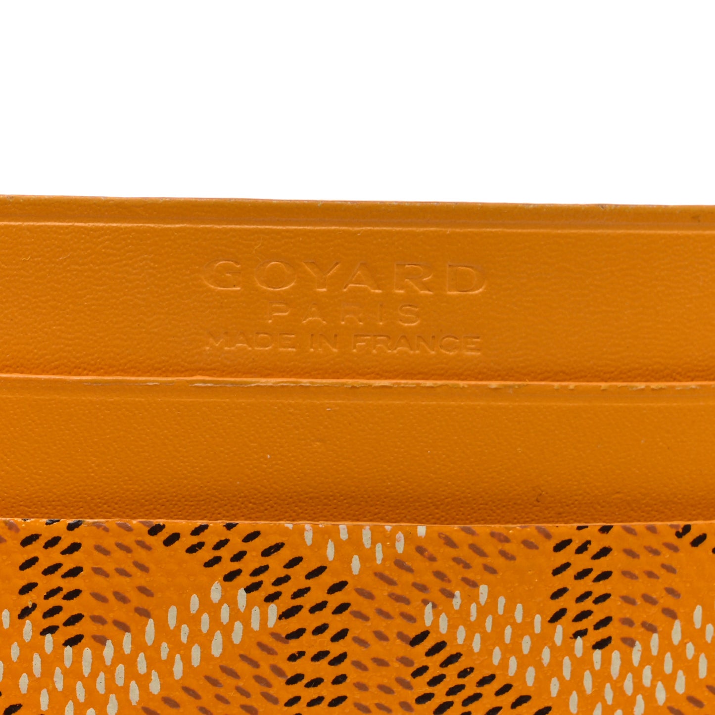 Goyardine Saint Sulpice Card Holder Yellow