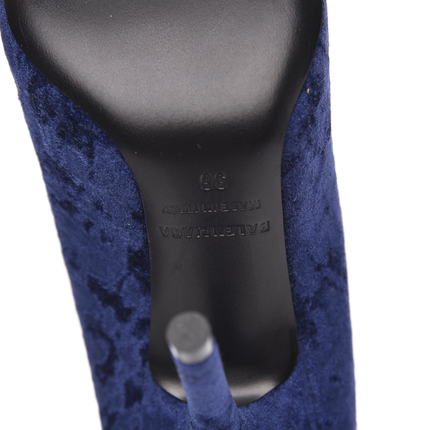 Velvet Extreme Pointed Toe Knife Booties 36 Navy