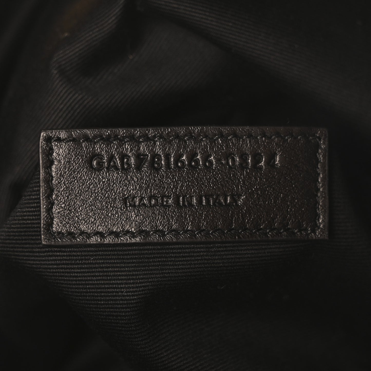 Lambskin Matelasse Monogram Medium Jamie 4.3 Pochon Black