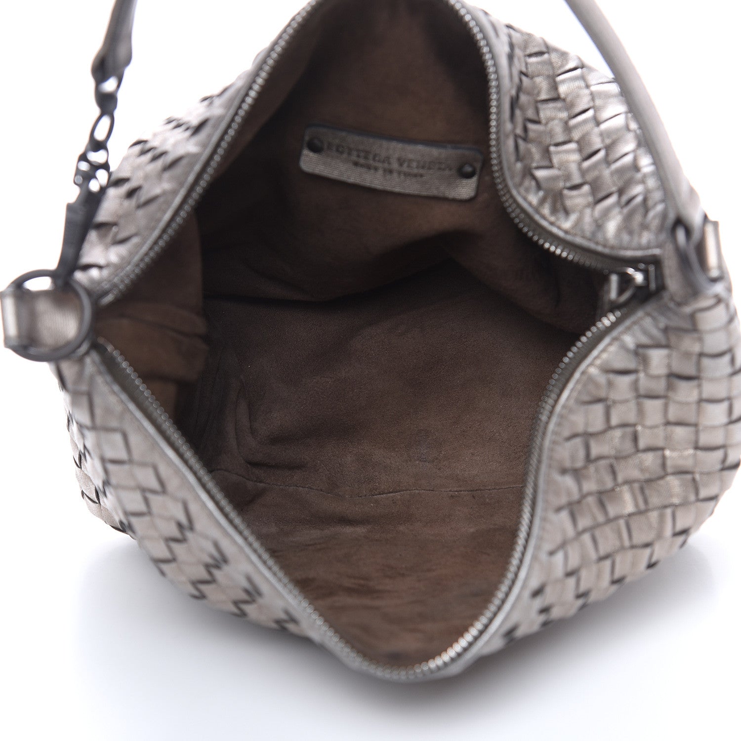 Bottega Veneta Metallic Grosgrain Intrecciato Small Shoulder Bag 5 of 10