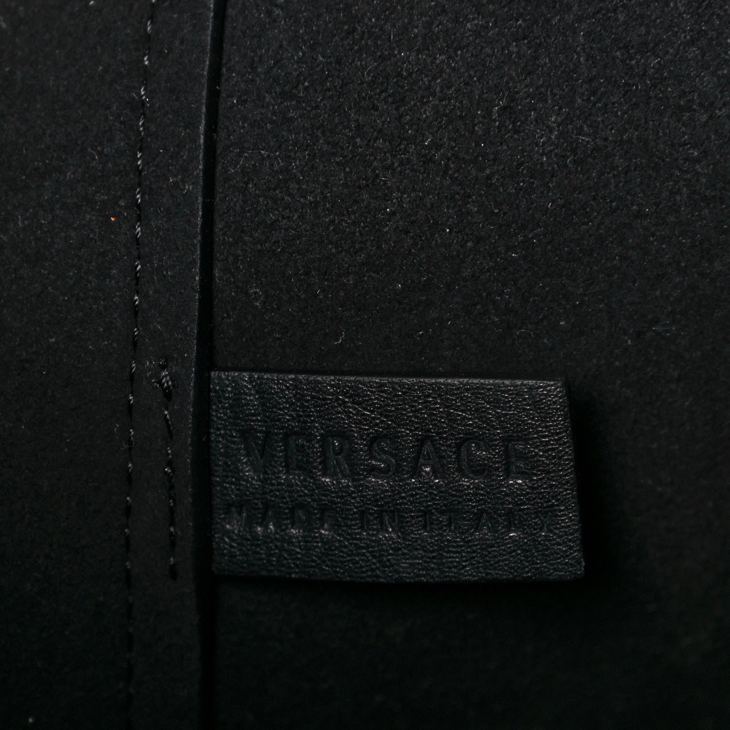 Versace Calfskin Palazzo Tote Black 6 of 12