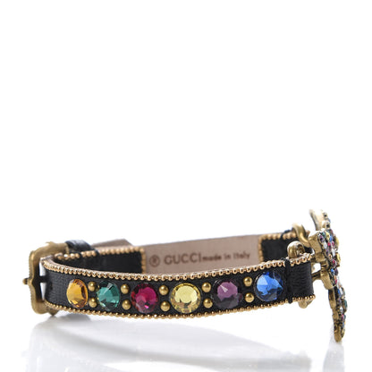 Gucci Calfskin Crystal Butterfly Bracelet Multicolor 3 of 4