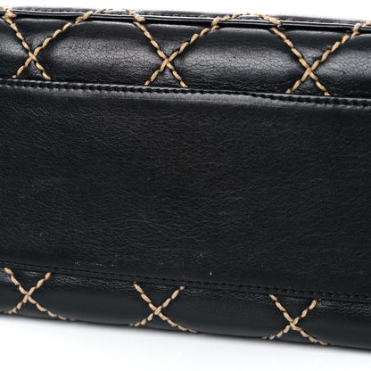 Chanel Calfskin Contrast Stitch Surpique Bowler Black 11 of 16