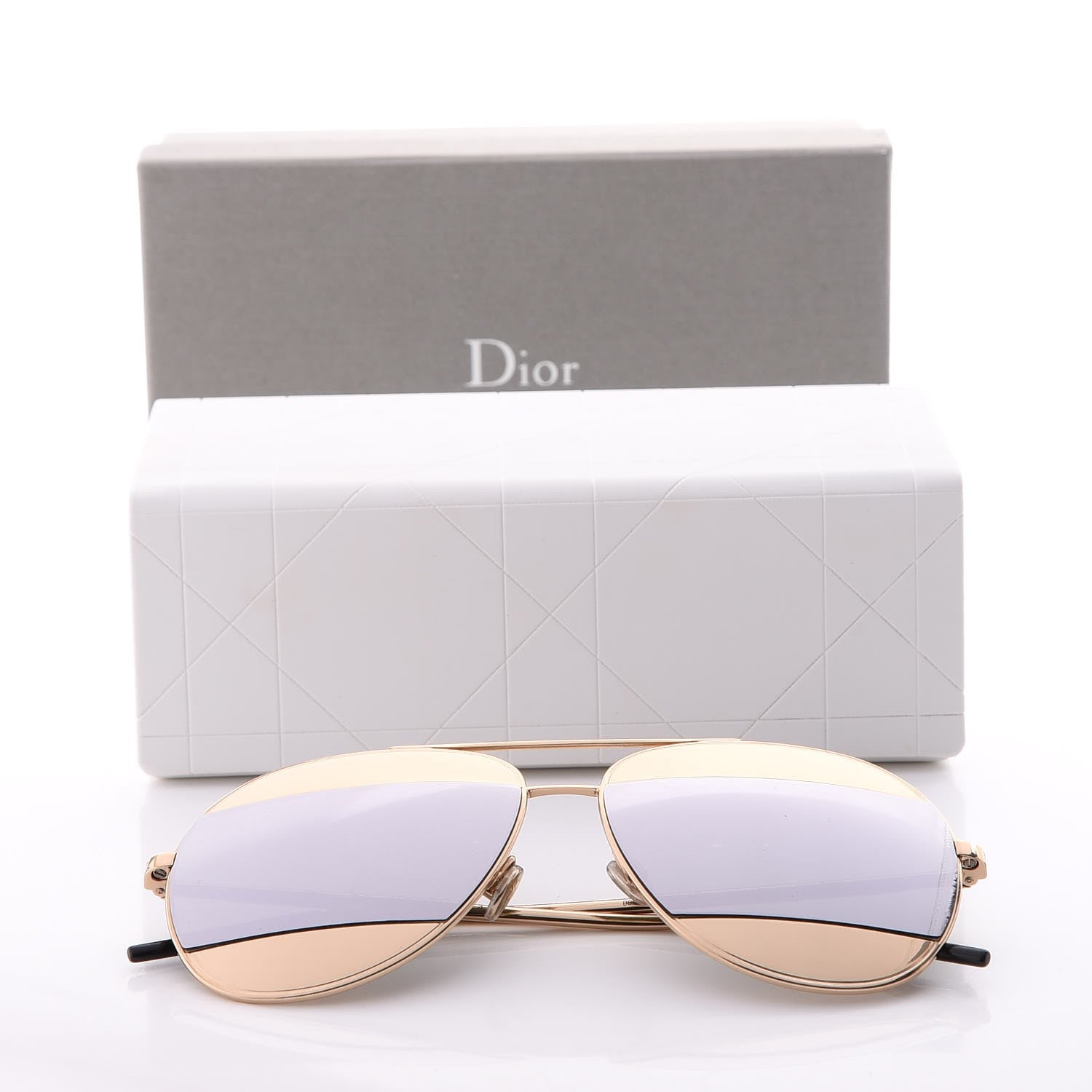 Christian Dior Split 1 Aviator Sunglasses Gold 8 of 8